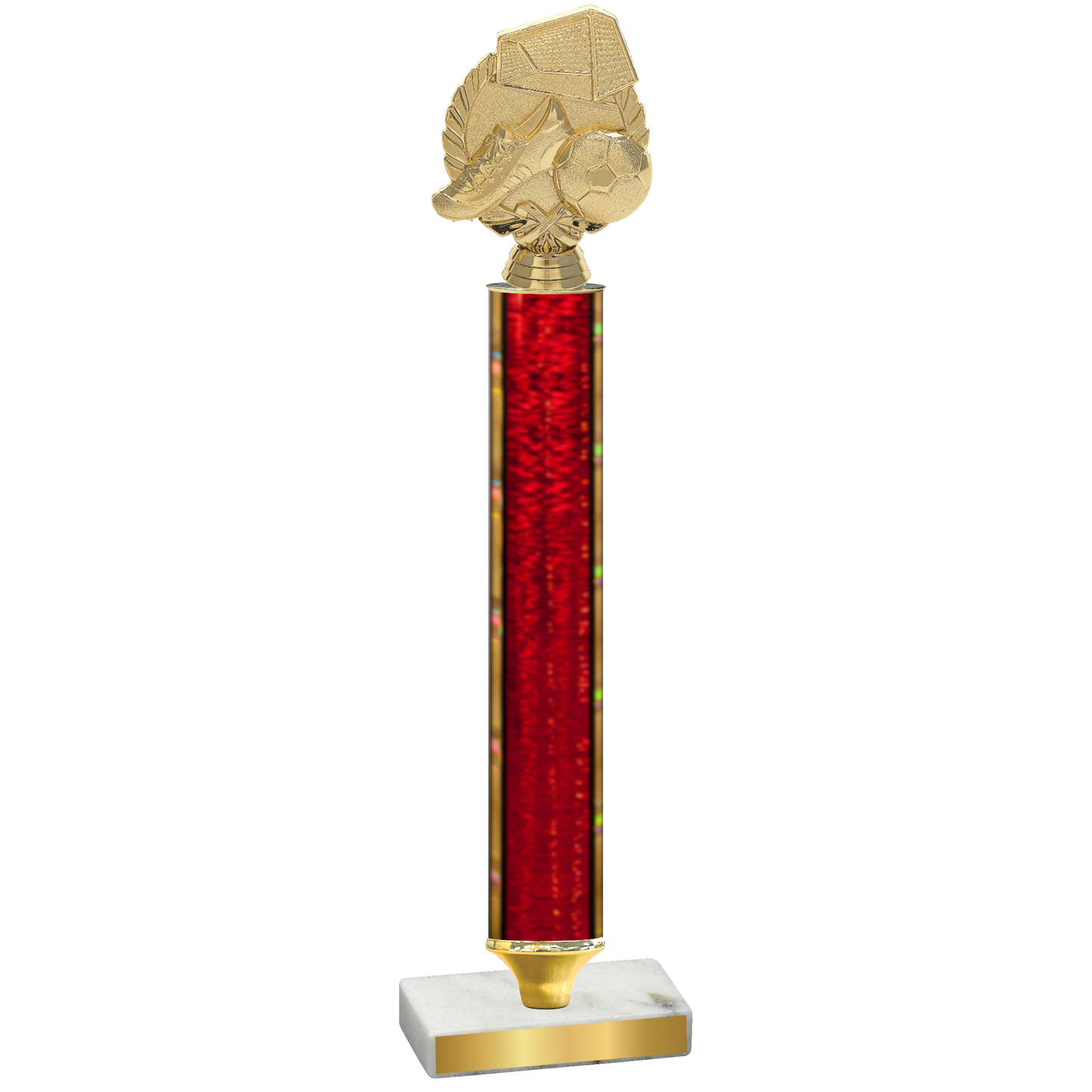 Value Red Glacier Soccer Trophy