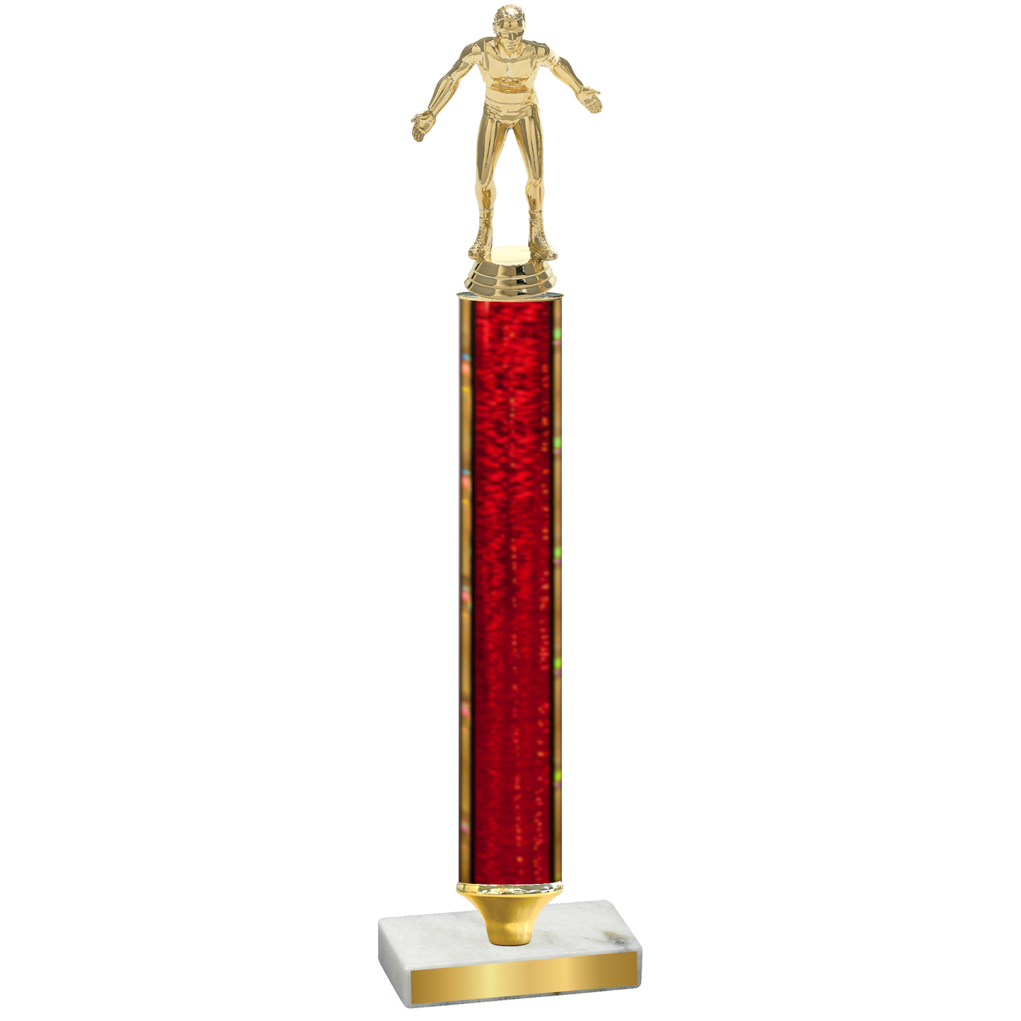 Value Red Glacier Wrestling Trophy