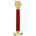 Value Red Glacier Bowling Trophy