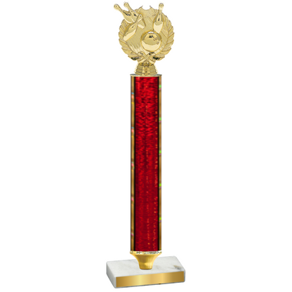 Value Red Glacier Bowling Trophy