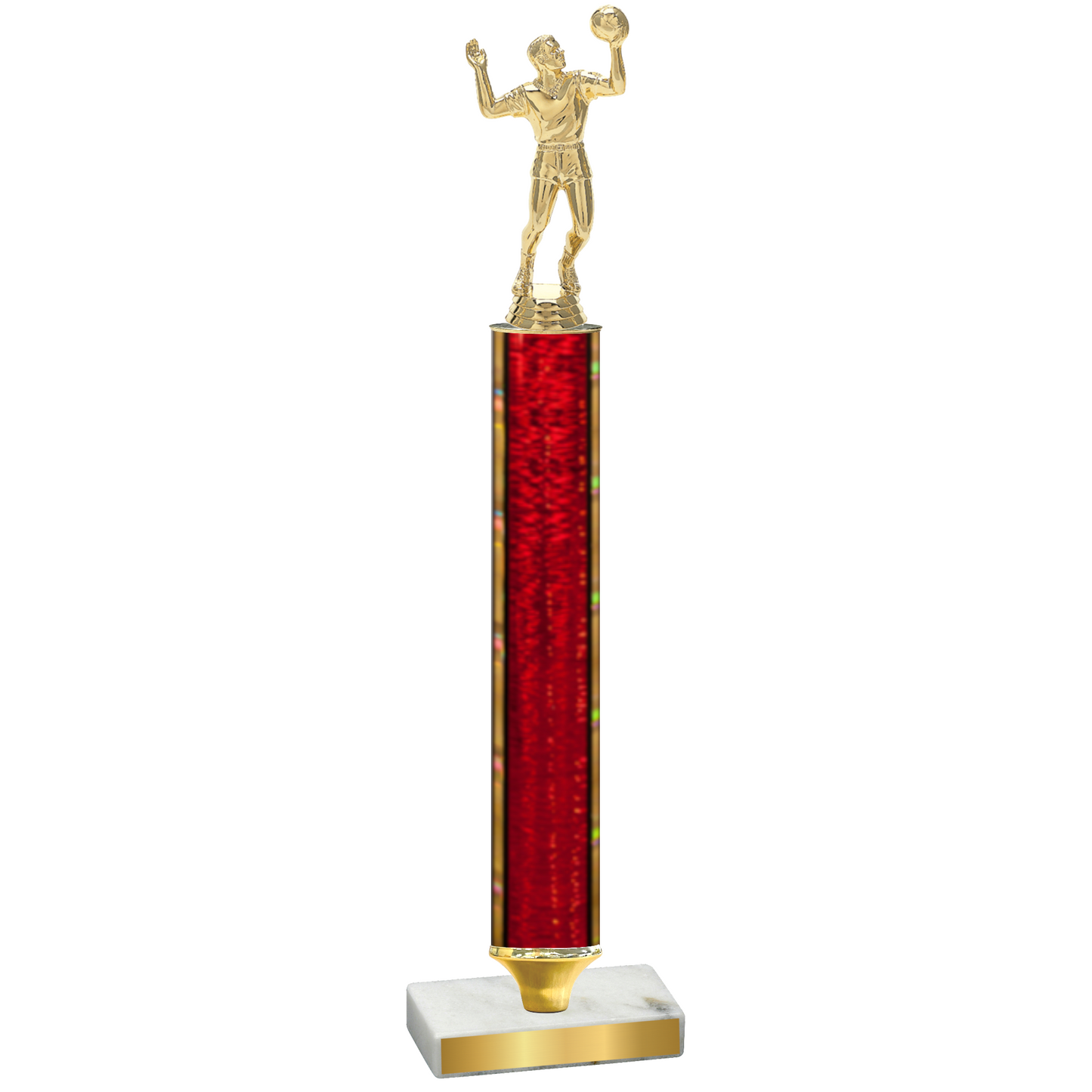 Value Red Glacier Volleyball Trophy