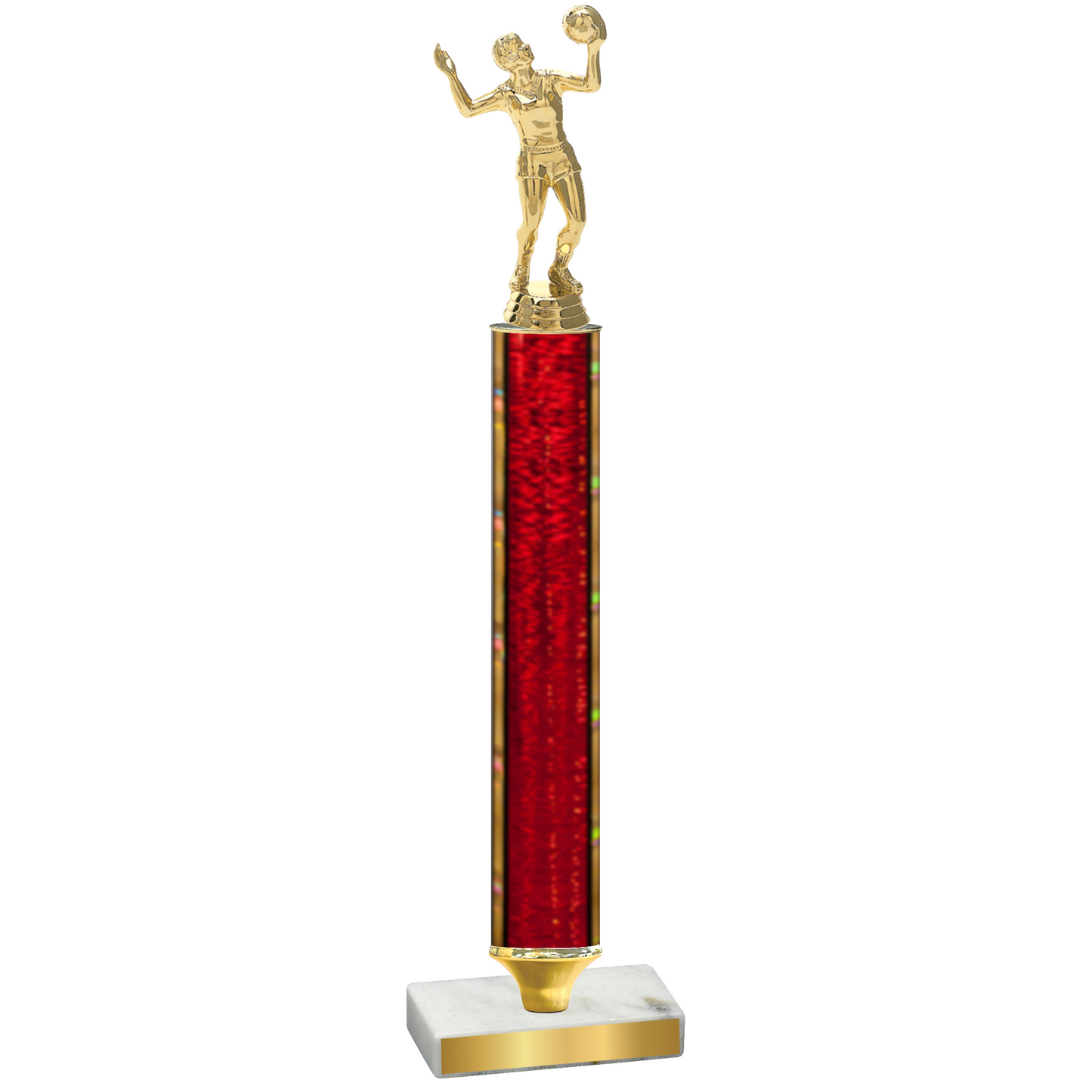 Value Red Glacier Volleyball Trophy