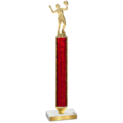 Value Red Glacier Volleyball Trophy