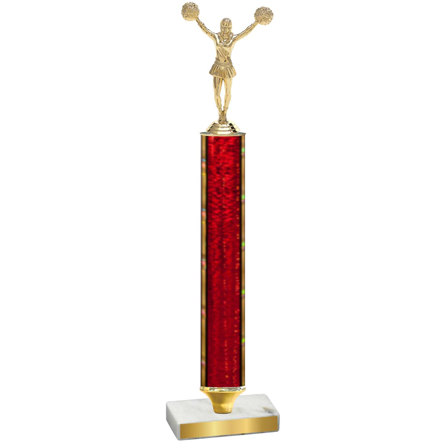 Value Red Glacier Cheerleading Trophy