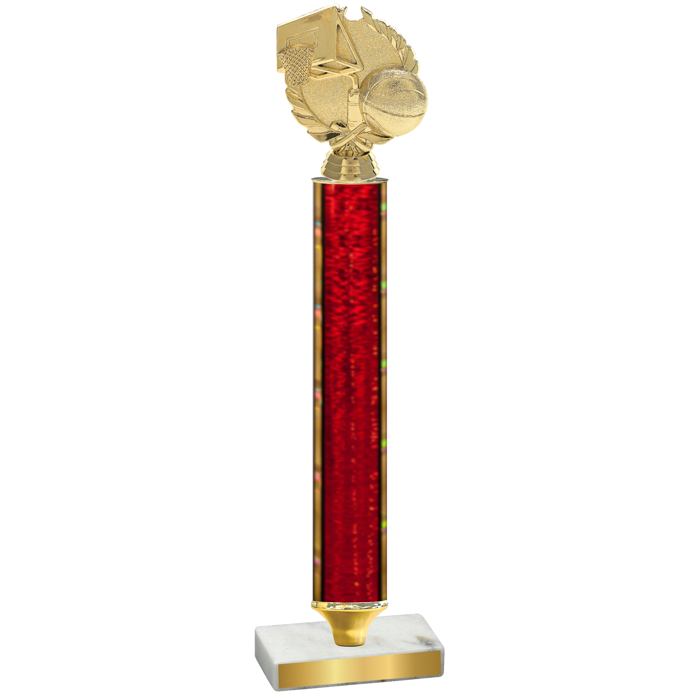 Value Red Glacier Basketball Trophy