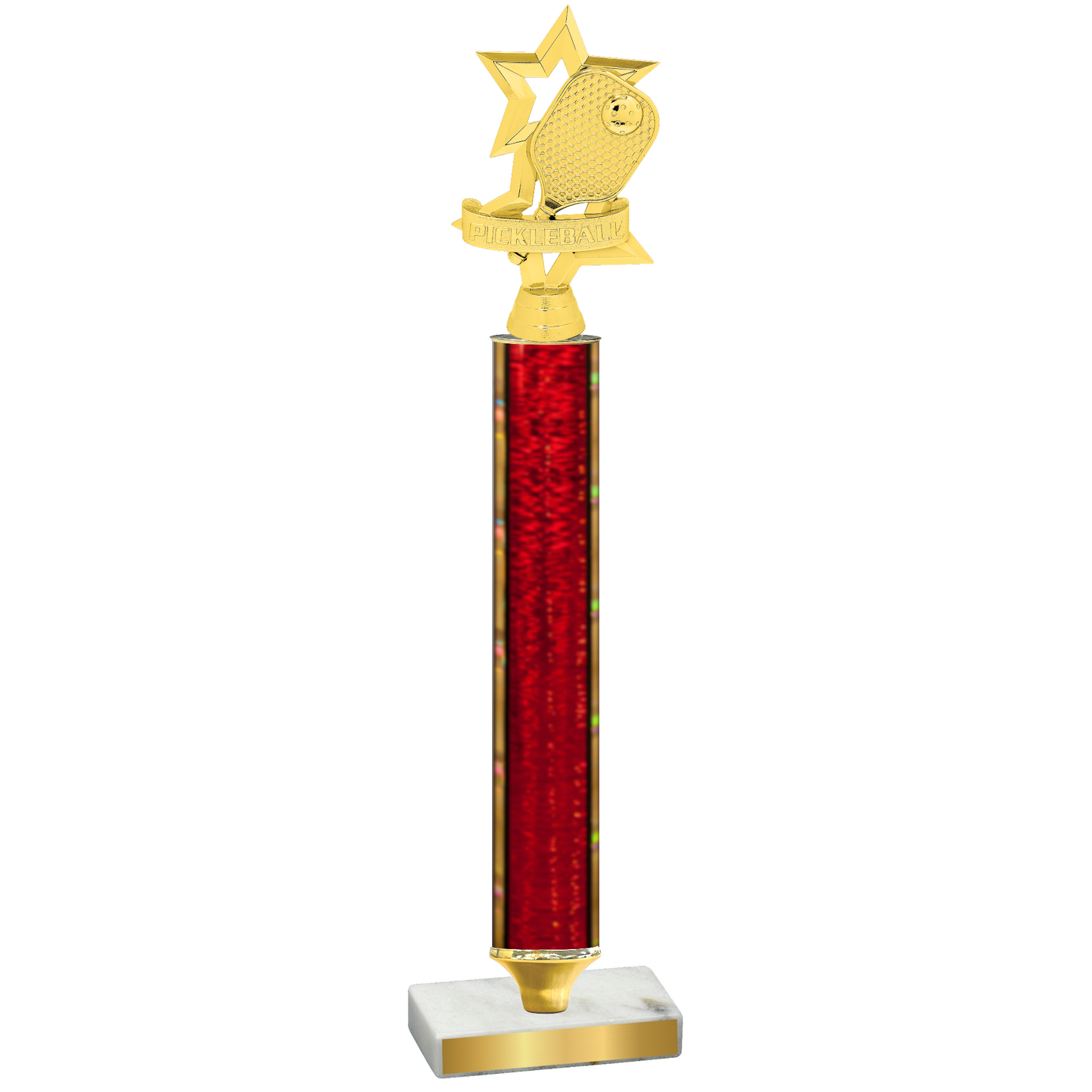 Value Red Glacier Pickleball Trophy