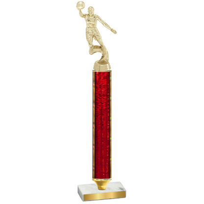 Value Red Glacier Basketball Trophy