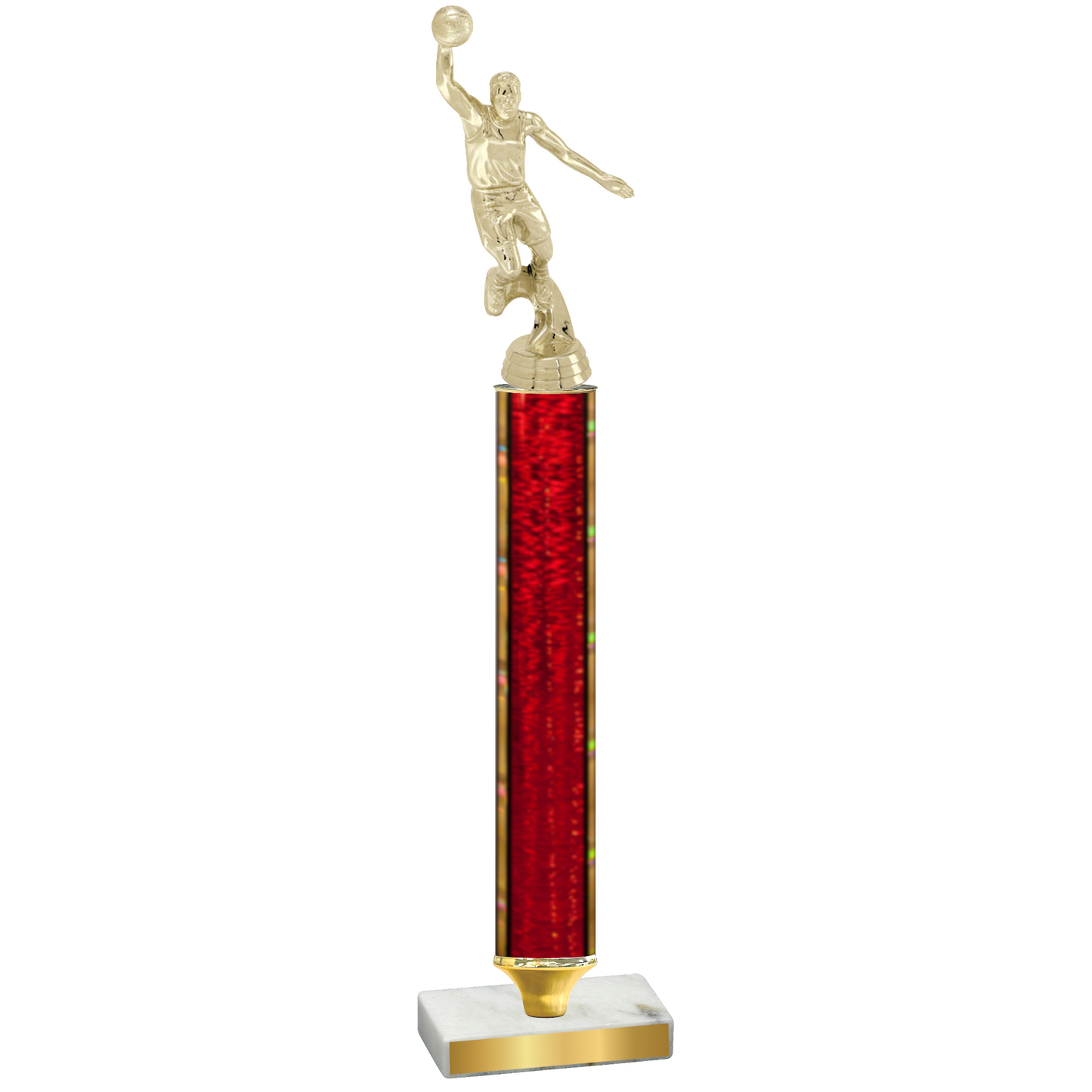 Value Red Glacier Basketball Trophy