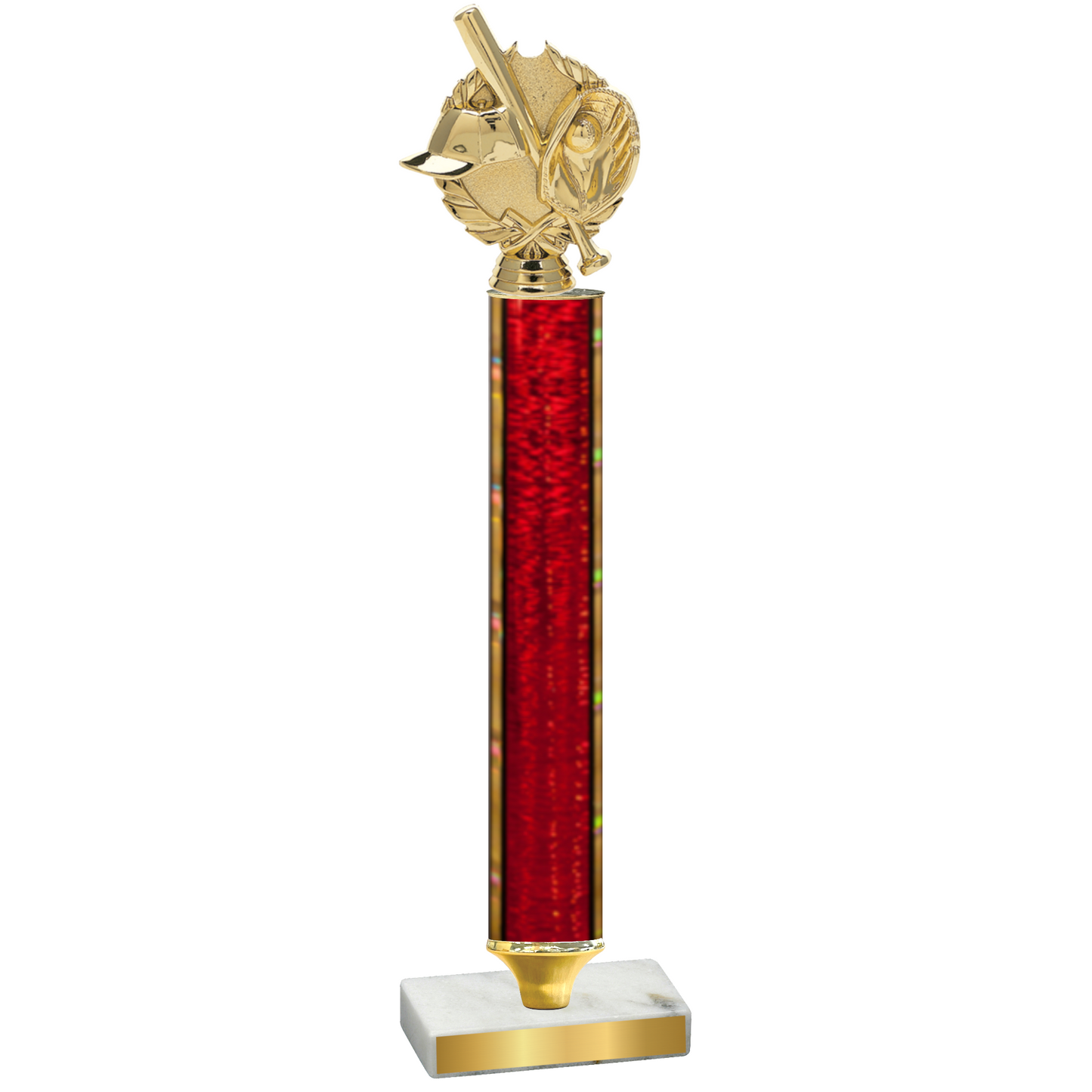 Value Red Glacier Baseball Trophy