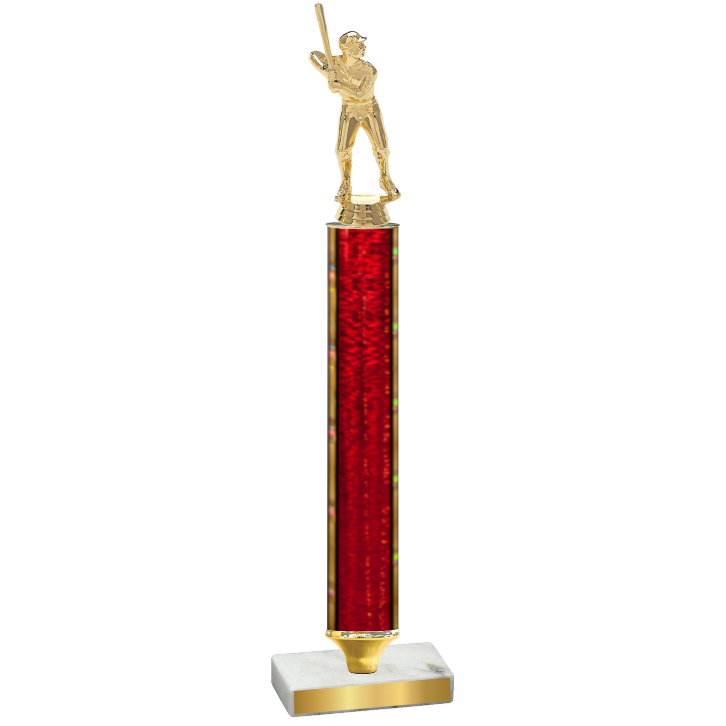 Value Red Glacier Baseball Trophy