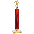 Value Red Carbon Fiber Soccer Trophy