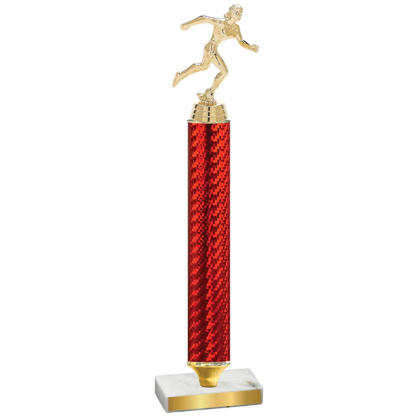 Value Red Carbon Fiber Running Trophy