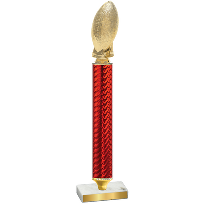 Value Red Carbon Fiber Football Trophy