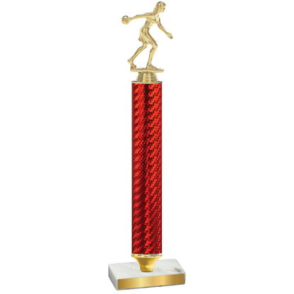 Value Red Carbon Fiber Bowling Trophy