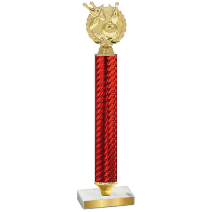 Value Red Carbon Fiber Bowling Trophy