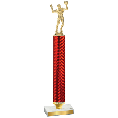 Value Red Carbon Fiber Volleyball Trophy