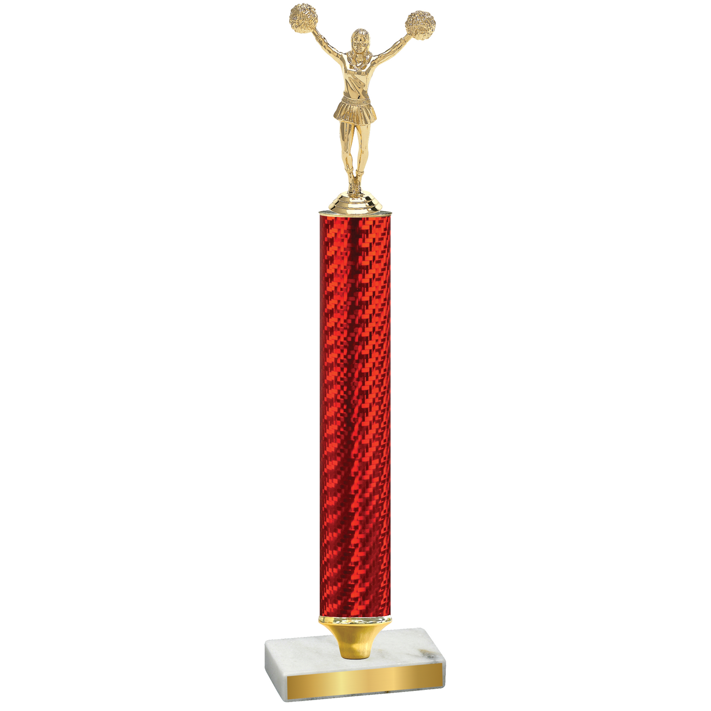 Value Red Carbon Fiber Cheerleading Trophy