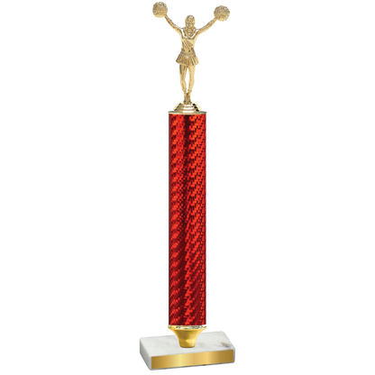 Value Red Carbon Fiber Cheerleading Trophy