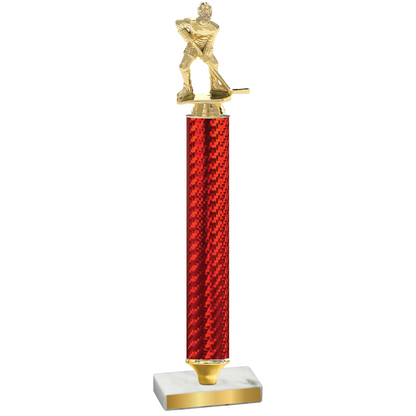 Value Red Carbon Fiber Hockey Trophy