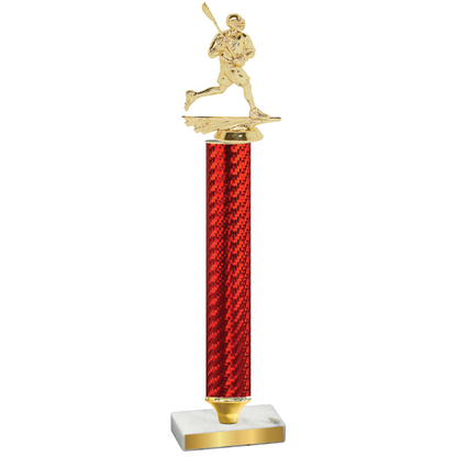 Value Red Carbon Fiber Lacrosse Trophy