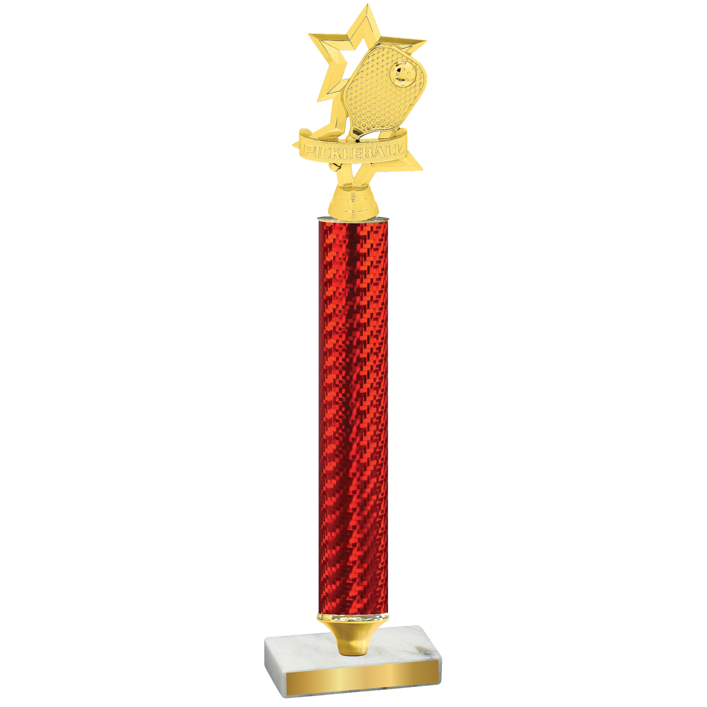 Value Red Carbon Fiber Pickleball Trophy