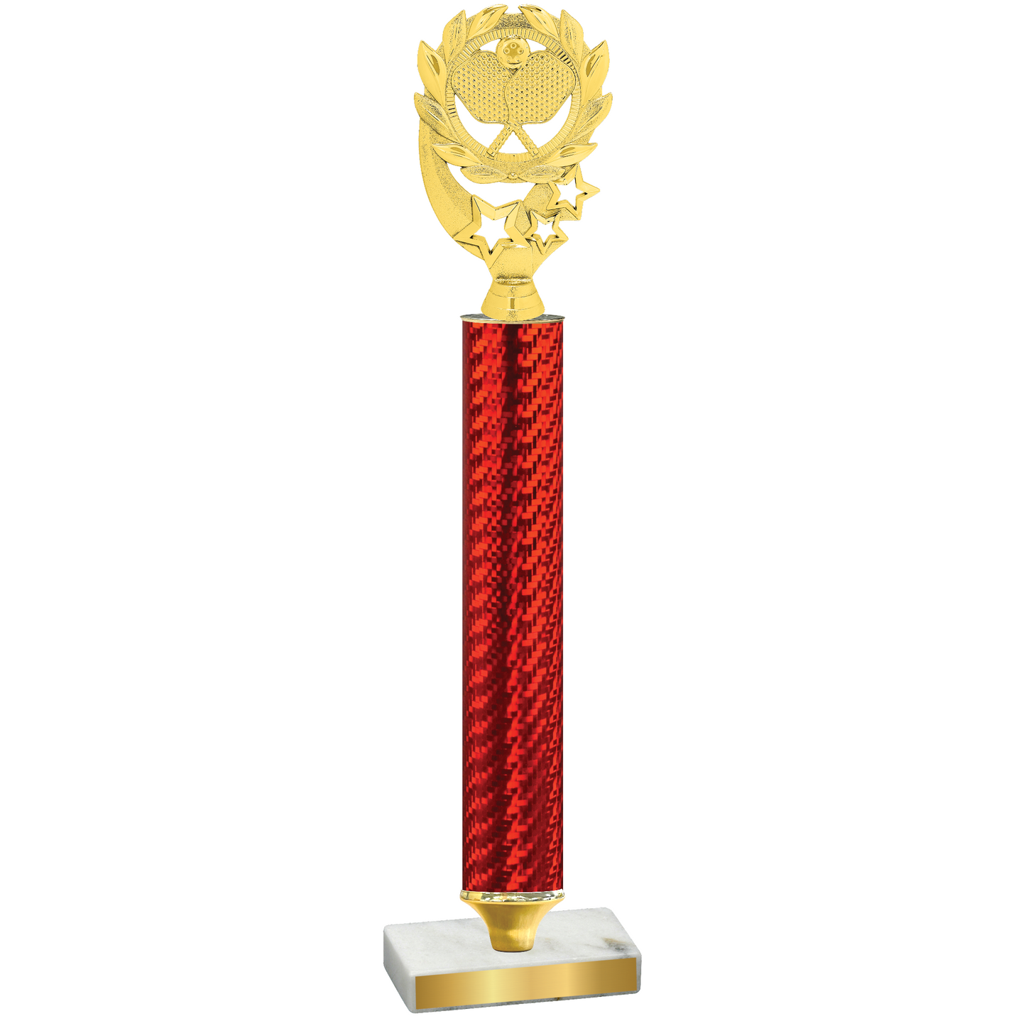 Value Red Carbon Fiber Pickleball Trophy