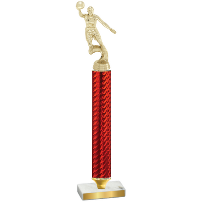 Value Red Carbon Fiber Basketball Trophy