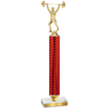 Value Red Carbon Fiber Weights Trophy