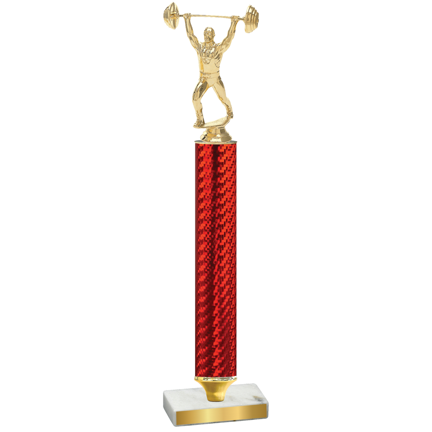 Value Red Carbon Fiber Weights Trophy