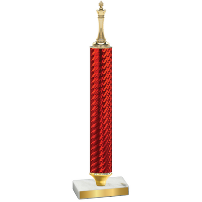 Value Red Carbon Fiber Chess Trophy