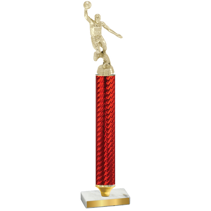 Value Red Carbon Fiber Basketball Trophy