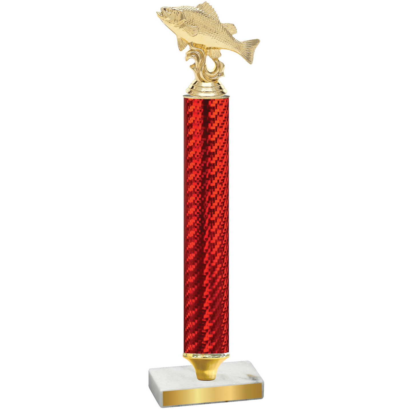 Value Red Carbon Fiber Fishing Trophy