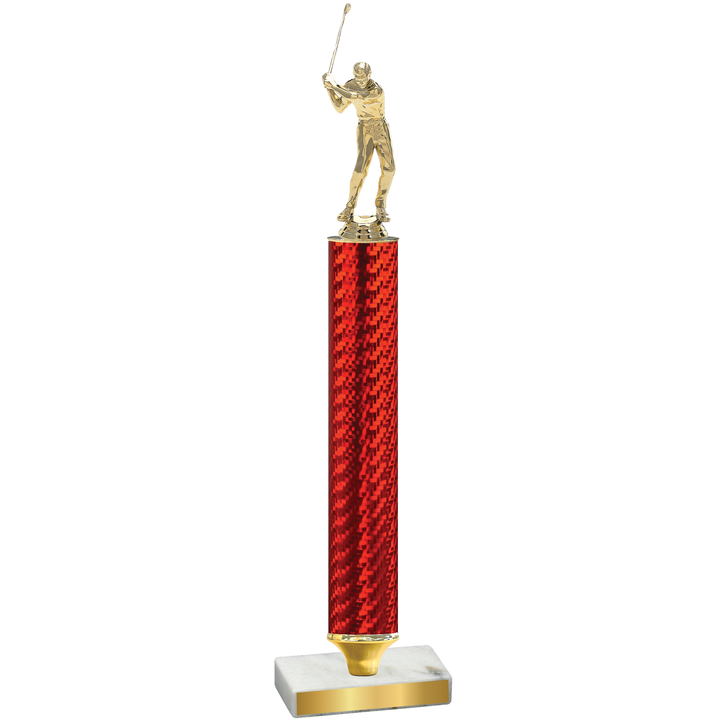 Value Red Carbon Fiber Golf Trophy