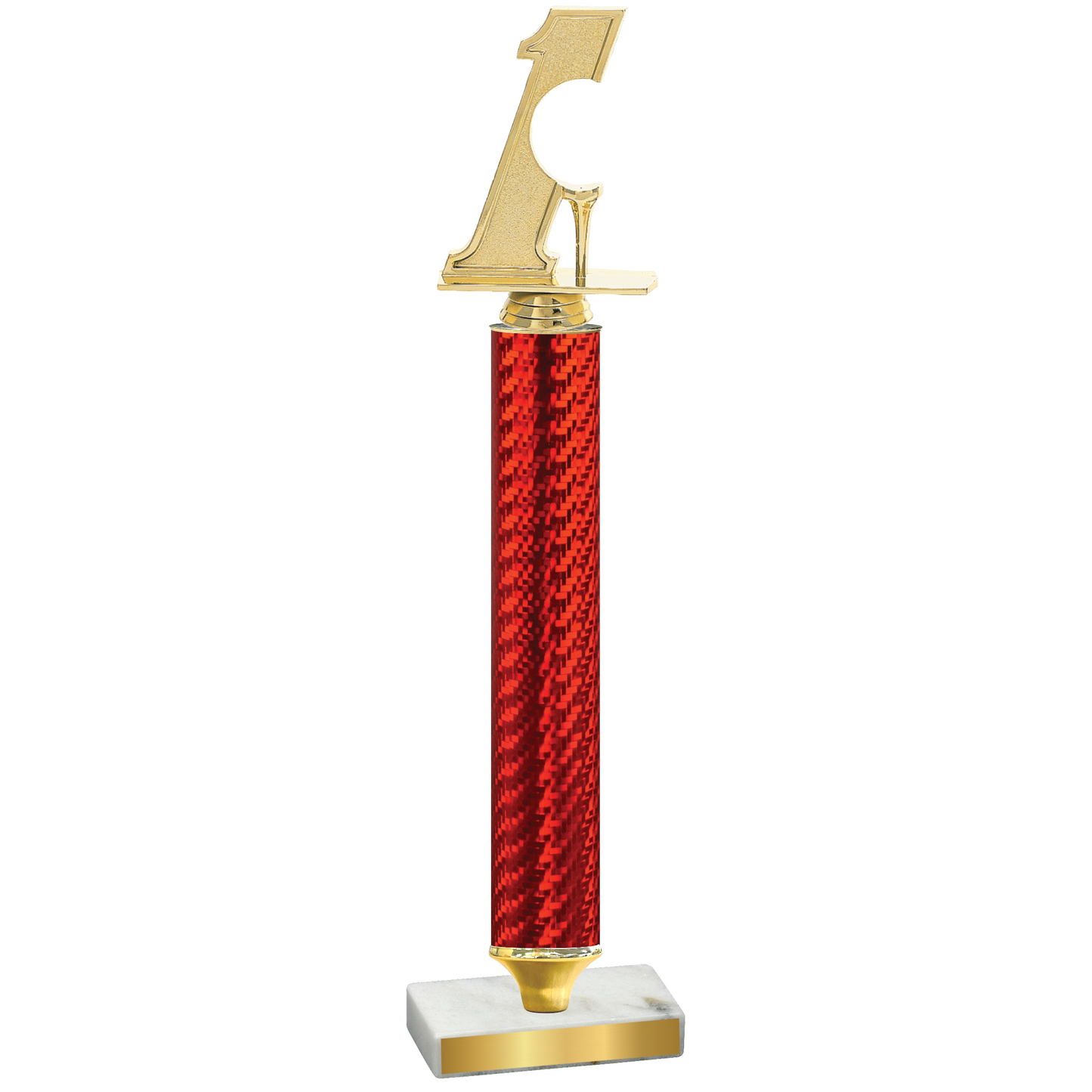 Value Red Carbon Fiber Golf Trophy