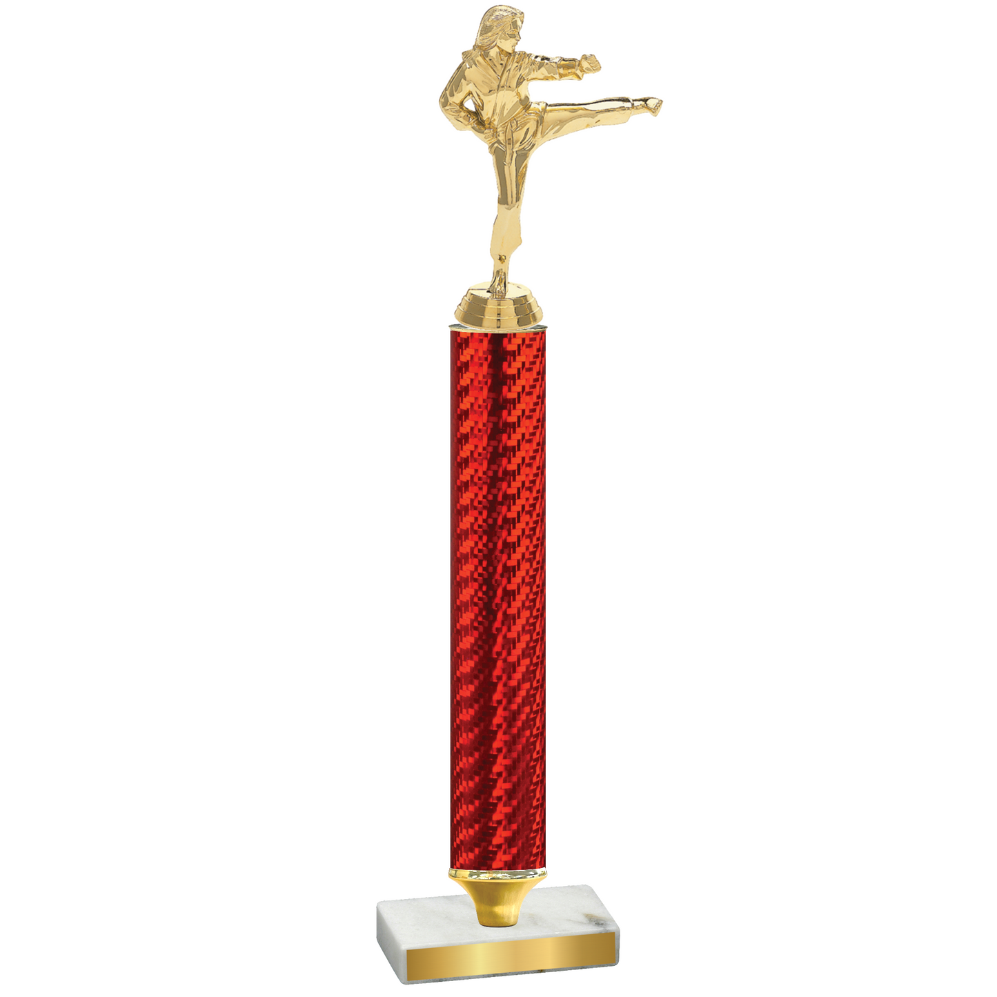 Value Red Carbon Fiber Karate Trophy