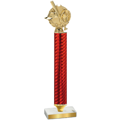 Value Red Carbon Fiber Baseball Trophy