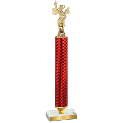 Value Red Carbon Fiber Academics Trophy