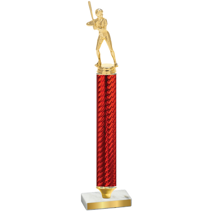 Value Red Carbon Fiber Softball Trophy