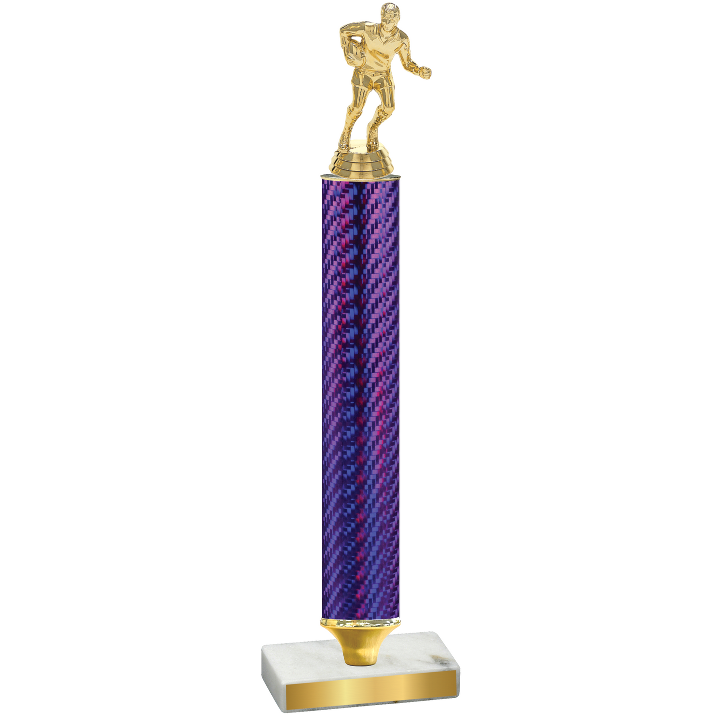 Value Purple Carbon Fiber Rugby Trophy