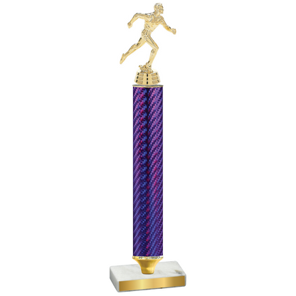 Value Purple Carbon Fiber Running Trophy