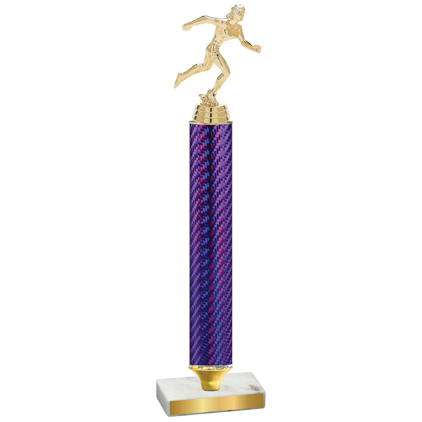 Value Purple Carbon Fiber Running Trophy