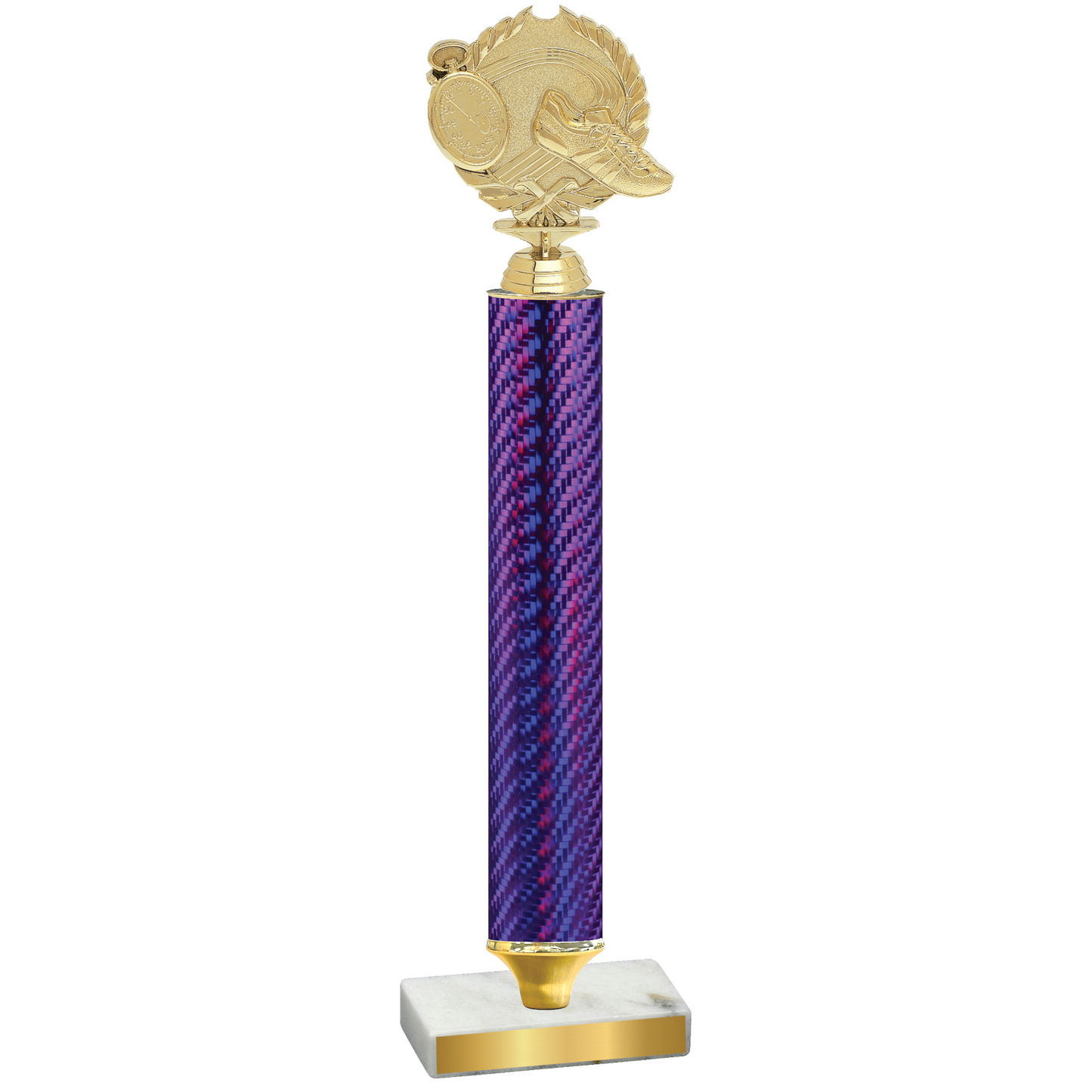 Value Purple Carbon Fiber Running Trophy