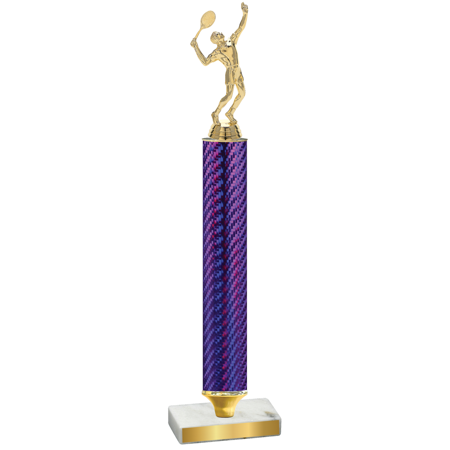 Value Purple Carbon Fiber Tennis Trophy