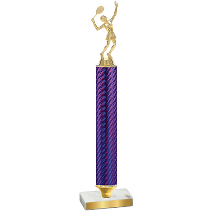 Value Purple Carbon Fiber Tennis Trophy