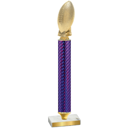 Value Purple Carbon Fiber Football Trophy