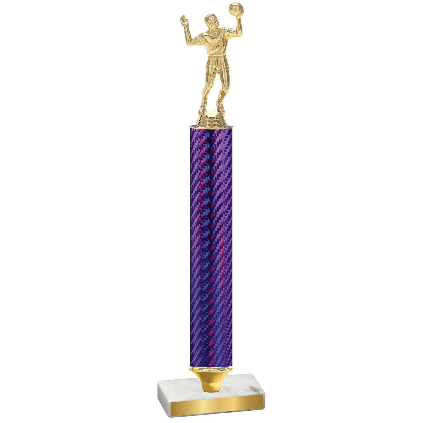 Value Purple Carbon Fiber Volleyball Trophy