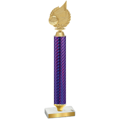 Value Purple Carbon Fiber Volleyball Trophy