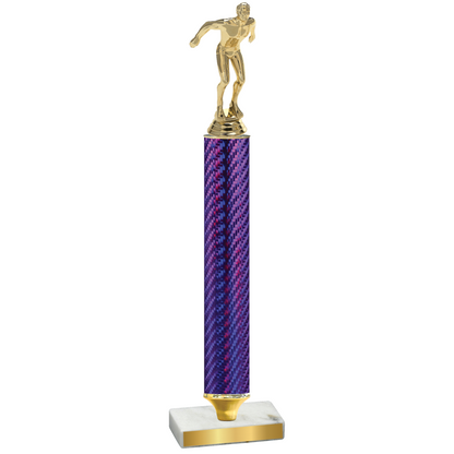 Value Purple Carbon Fiber Swimming Trophy