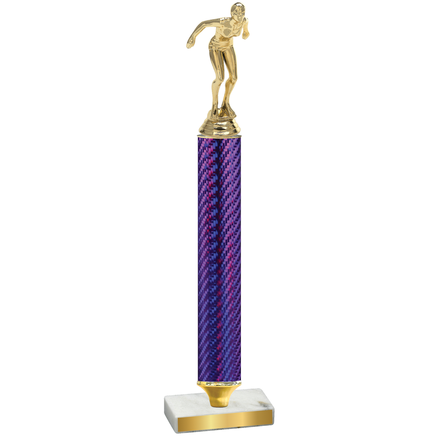 Value Purple Carbon Fiber Tennis Trophy