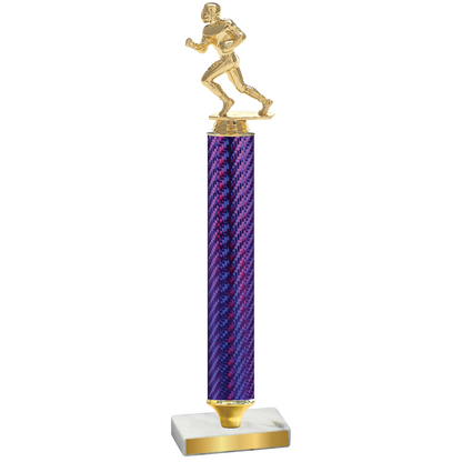 Value Purple Carbon Fiber Football Trophy